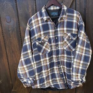 Men's Grenadier Blue Plaid Shirt Jacket